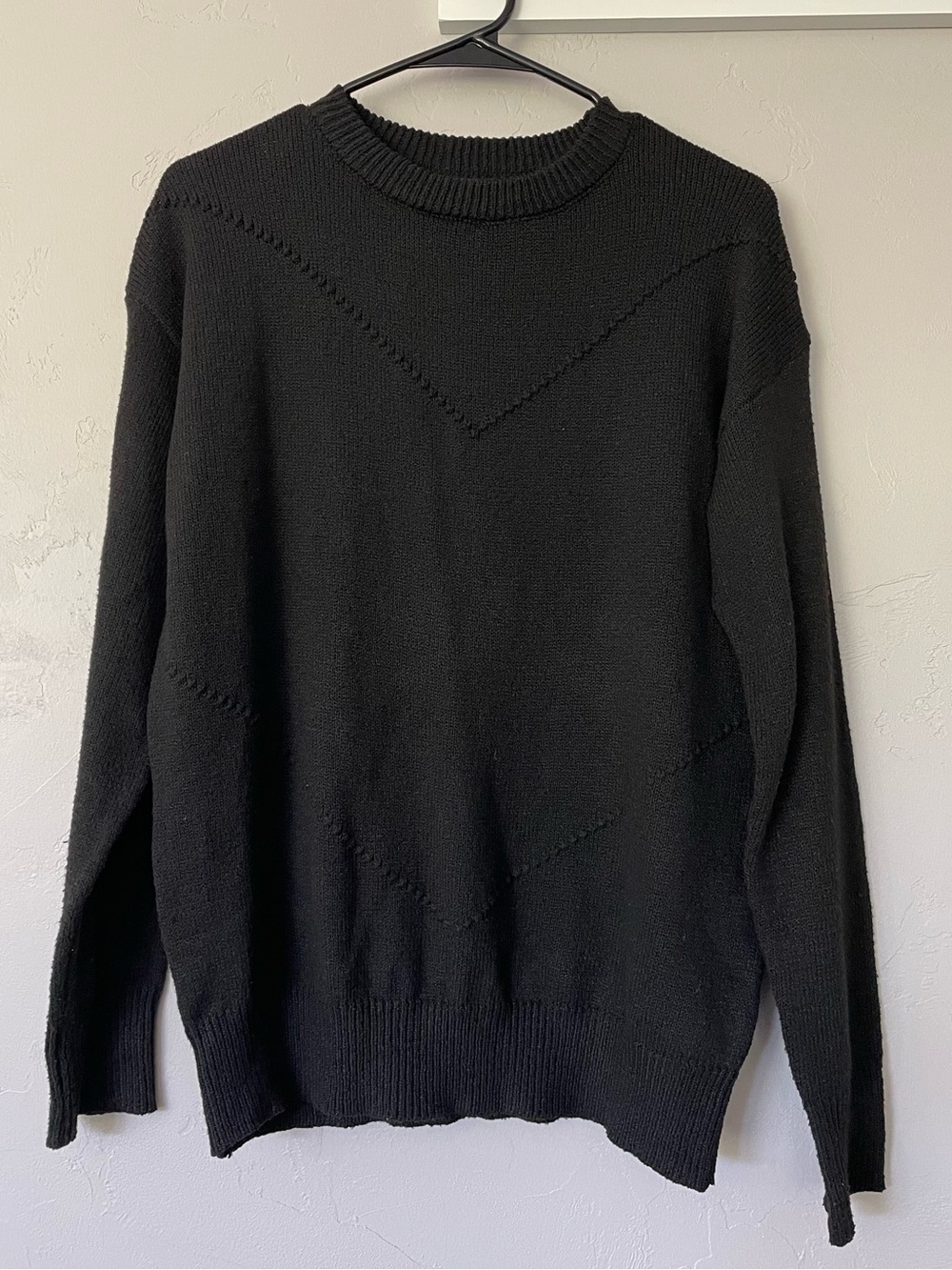 SHEIN Black Women’s Knit Crewneck Sweater